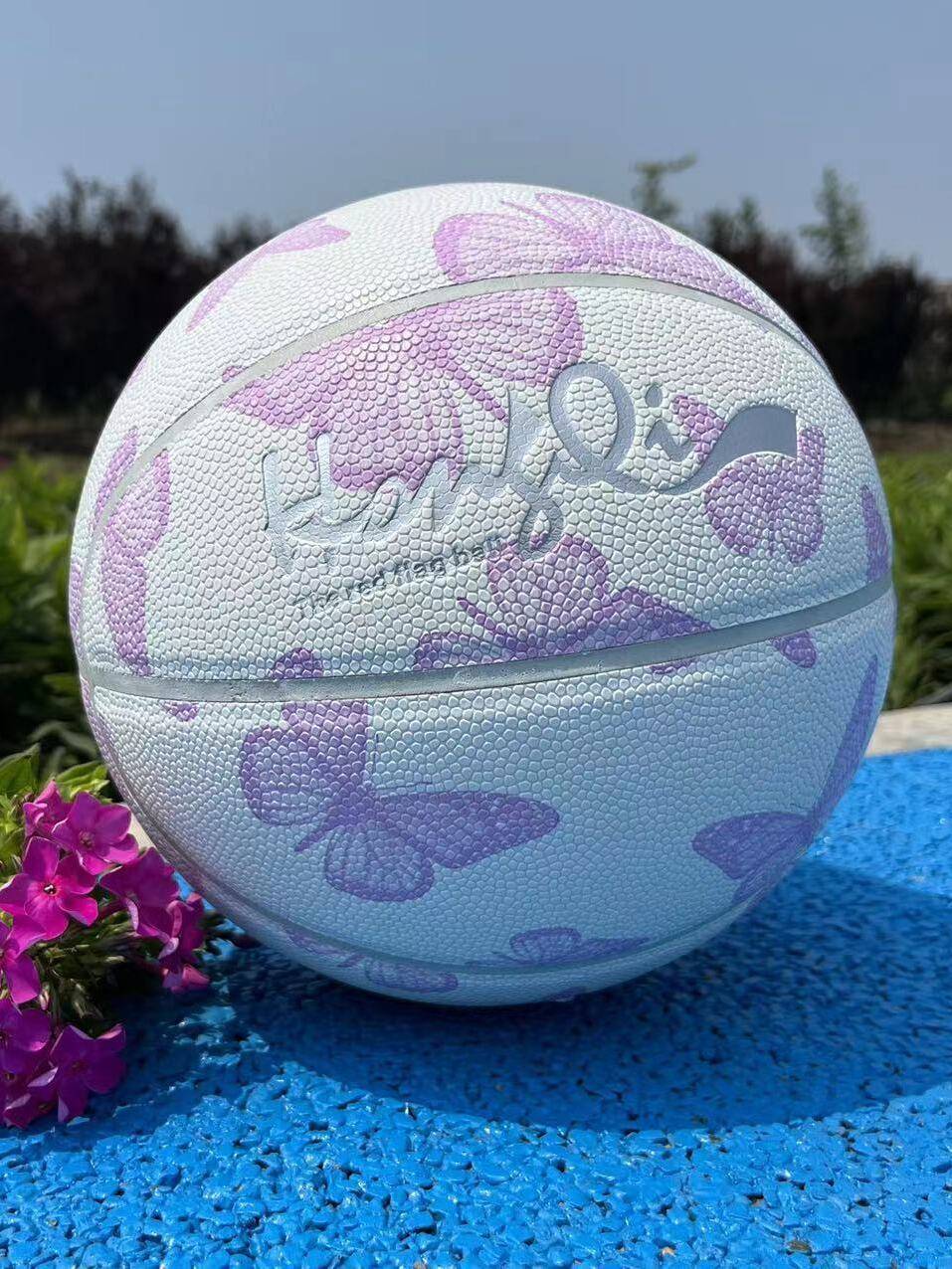 Basketball Genuine Girls Middle School Entrance Examination Special Middle Entrance Examination 567 Primary School Students Anti -Slip -resistant Children's Blue Ball