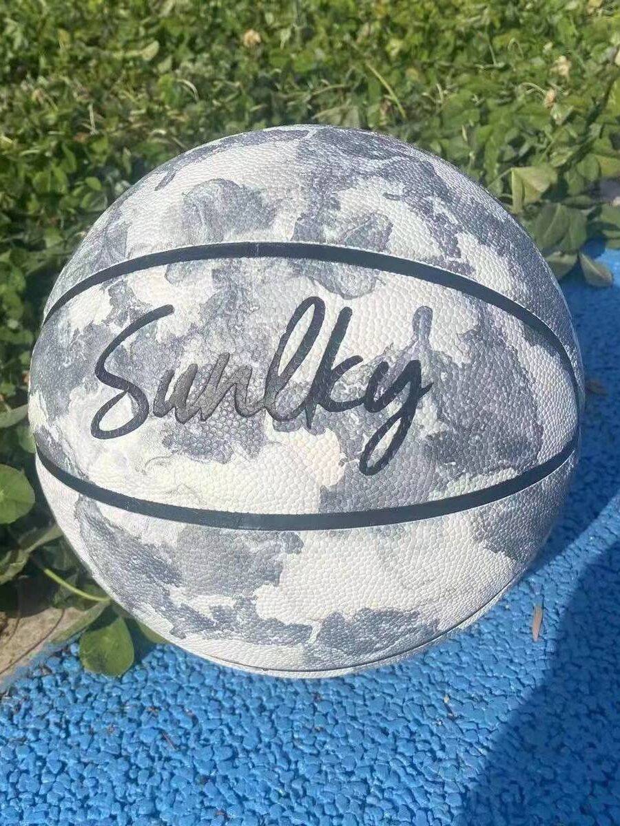 Basketball Genuine Girls Middle School Entrance Examination Special Middle Entrance Examination 567 Primary School Students Anti -Slip -resistant Children's Blue Ball