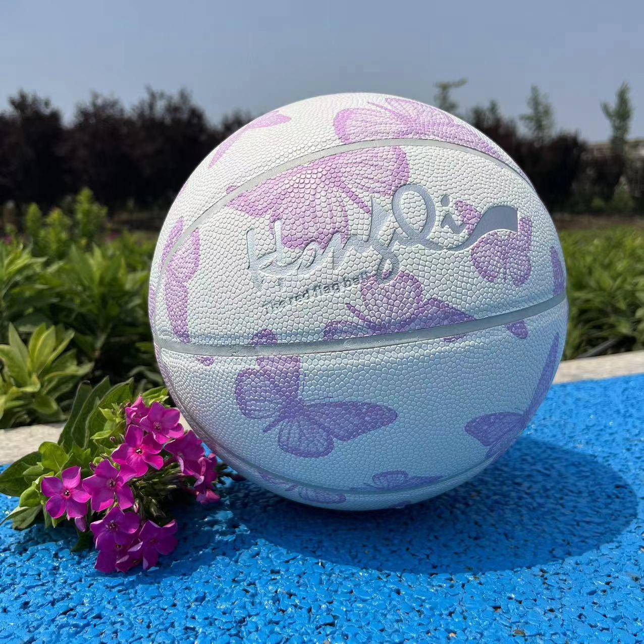 Basketball Genuine Girls Middle School Entrance Examination Special Middle Entrance Examination 567 Primary School Students Anti -Slip -resistant Children's Blue Ball