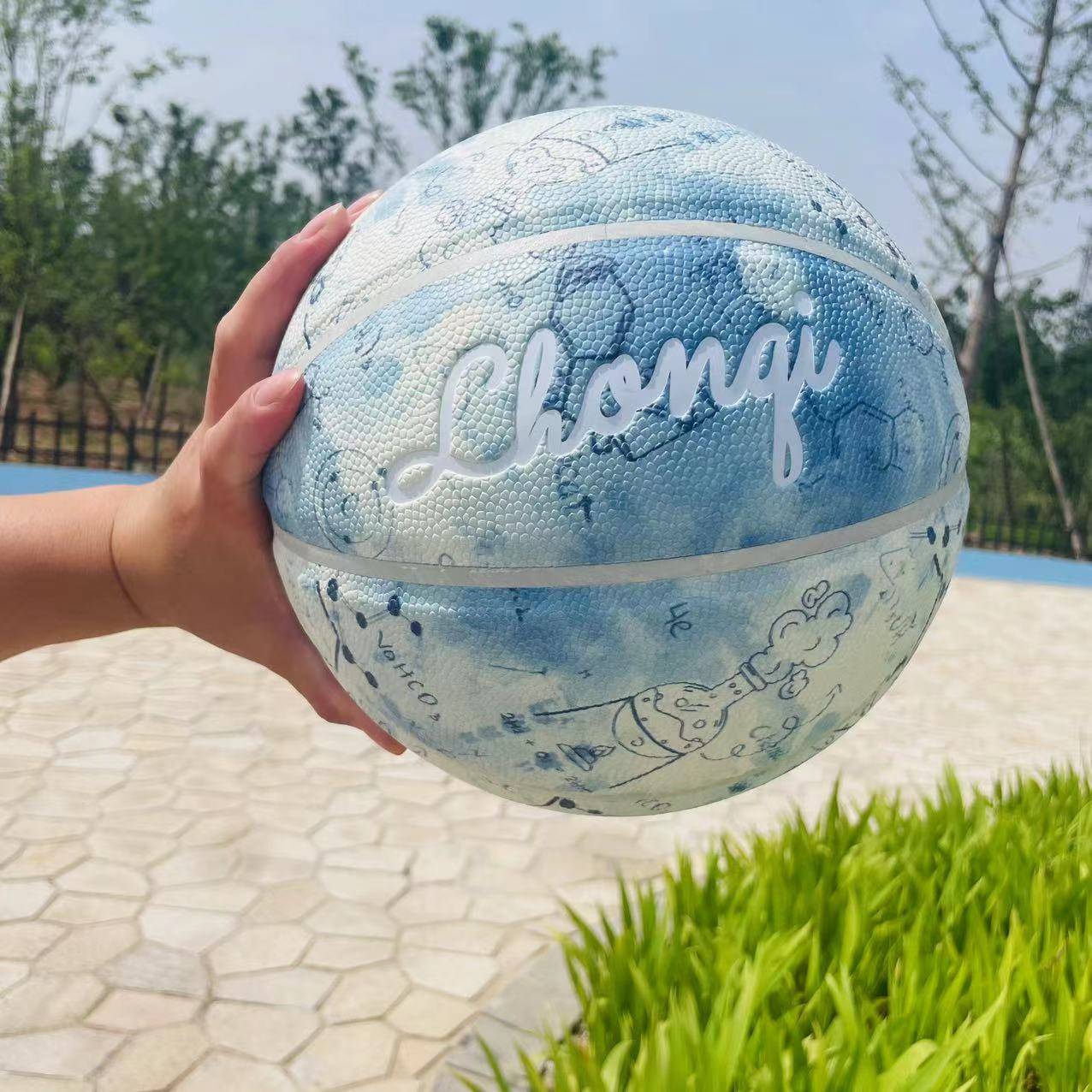 Stabing ້ Basketball outdoor cement ground -resistant soft leather feel 7 competition No. 6 male and female students in the middle school entrance examination special entrance examination