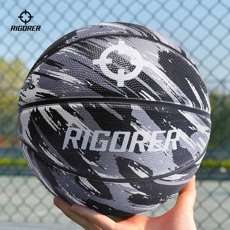 Standard No. 7 Standard Basketball indoors and outdoor youth authentic blue ball non -slip, abrasion -resistant and splashing ink children No. 7