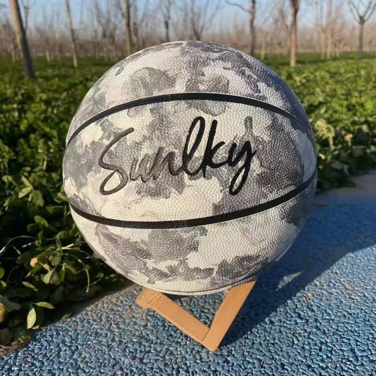 Genuine No. 5 No. 6 PU Basketball Primary and Middle School Entrance Examination Training Children's wear -resistant, anti -slip, humidity, soft and soft leather feel ~