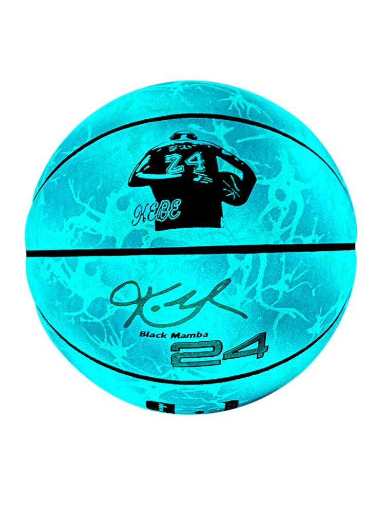 Lighting Kobe Genuine Basketball Nightlight Fluorescence Student Children's Birthday Gift No. 5 6 competition for blue