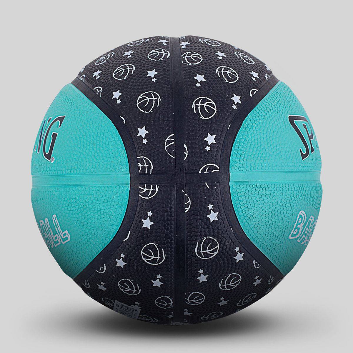 SPALDING Sibadin official authentic youth No. 3 rubber basketball outdoor children's ball basketball gift