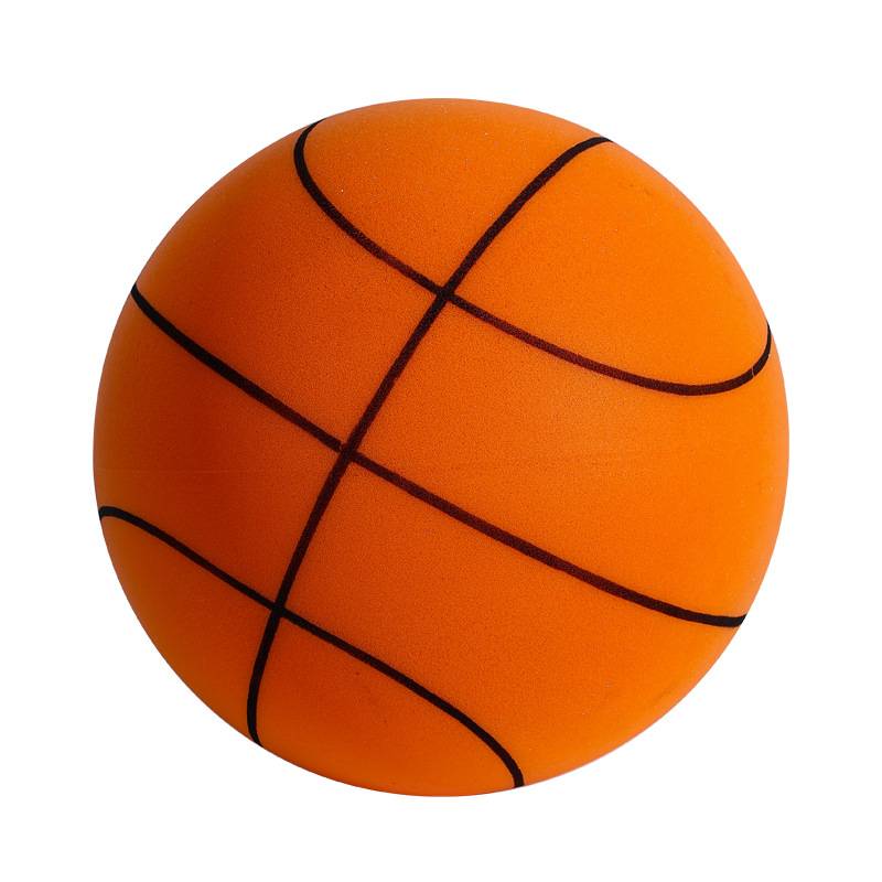 Factory direct selling indoor mute children basketball No. 7 basketball mute ball toy silently shooting blue ball
