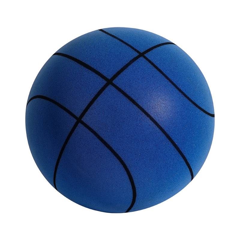 Factory direct selling indoor mute children basketball No. 7 basketball mute ball toy silently shooting blue ball