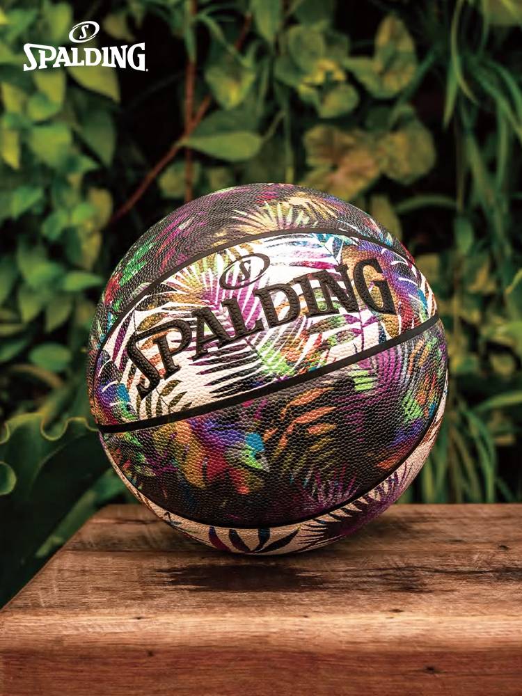SPALDING Sturn official natural style print No. 7 standard PU basketball indoor outdoor basketball gift