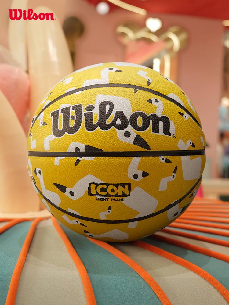 Wilson Wilsheng official icon color indoor and outdoor universal elementary school children No. 5 7 basketball gift