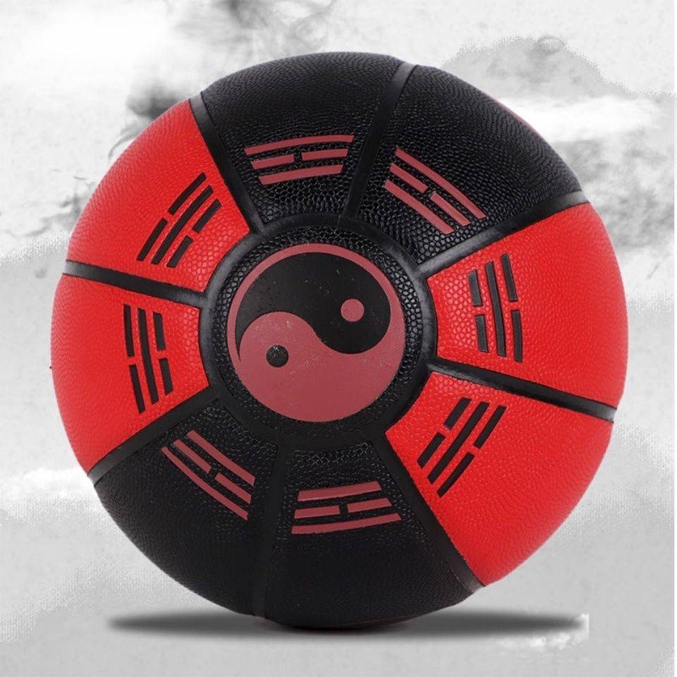 Black and white black gold Taiji gossip elf No. 7 soft leather basketball adult youth children's basketball custom printing