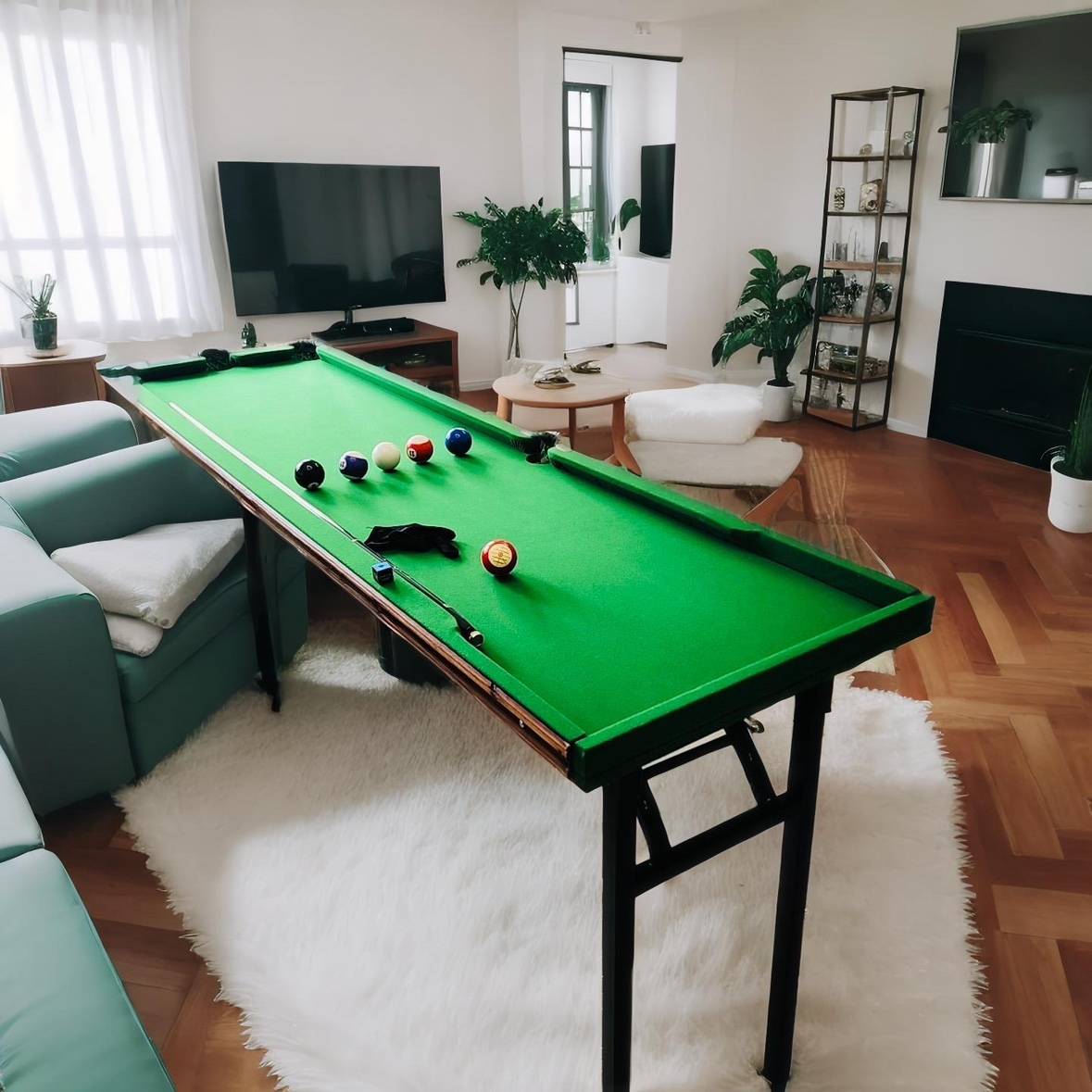 The basic skills of the five -point billiard training table of the home table ball table at home