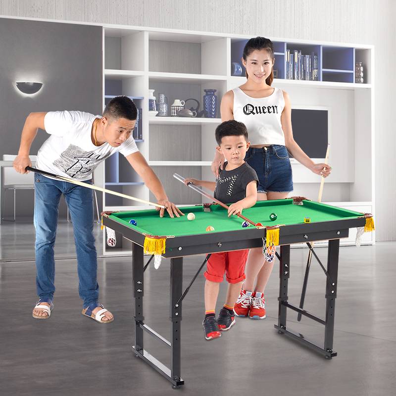 Billiards table Furnishing Children's indoor mini -cooler adult Snooker large folding table tennis two -in -one