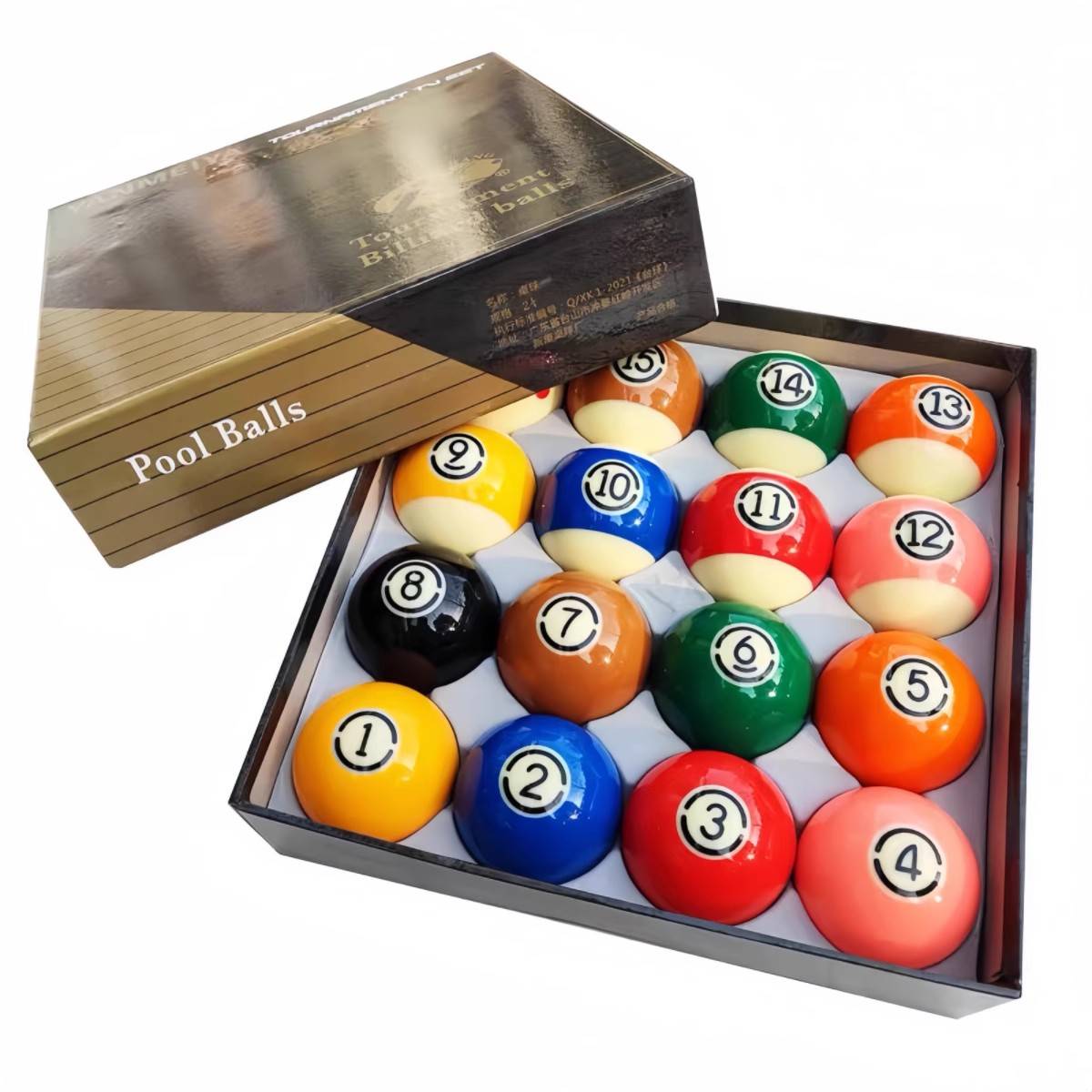 Black Diamond TV Crystal Ball Ball 16 Color Board Black Eight Standard Large Chinese Billiards Single Sale