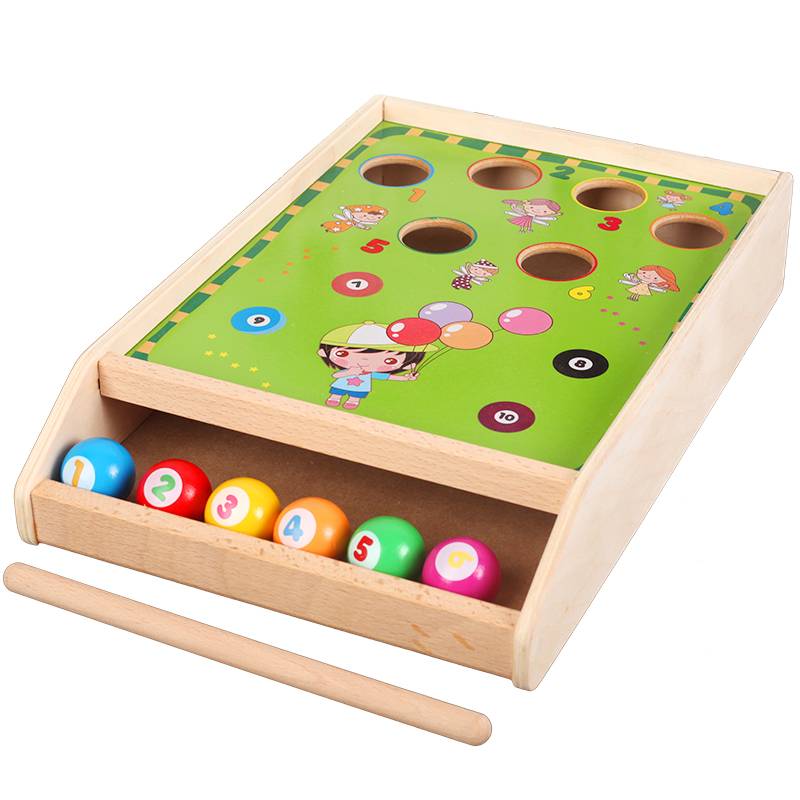 Children's mini billiards and troorner home bowling ball men and girls early teach Zhizhi Bao toys 2-3-6 years old 4 4