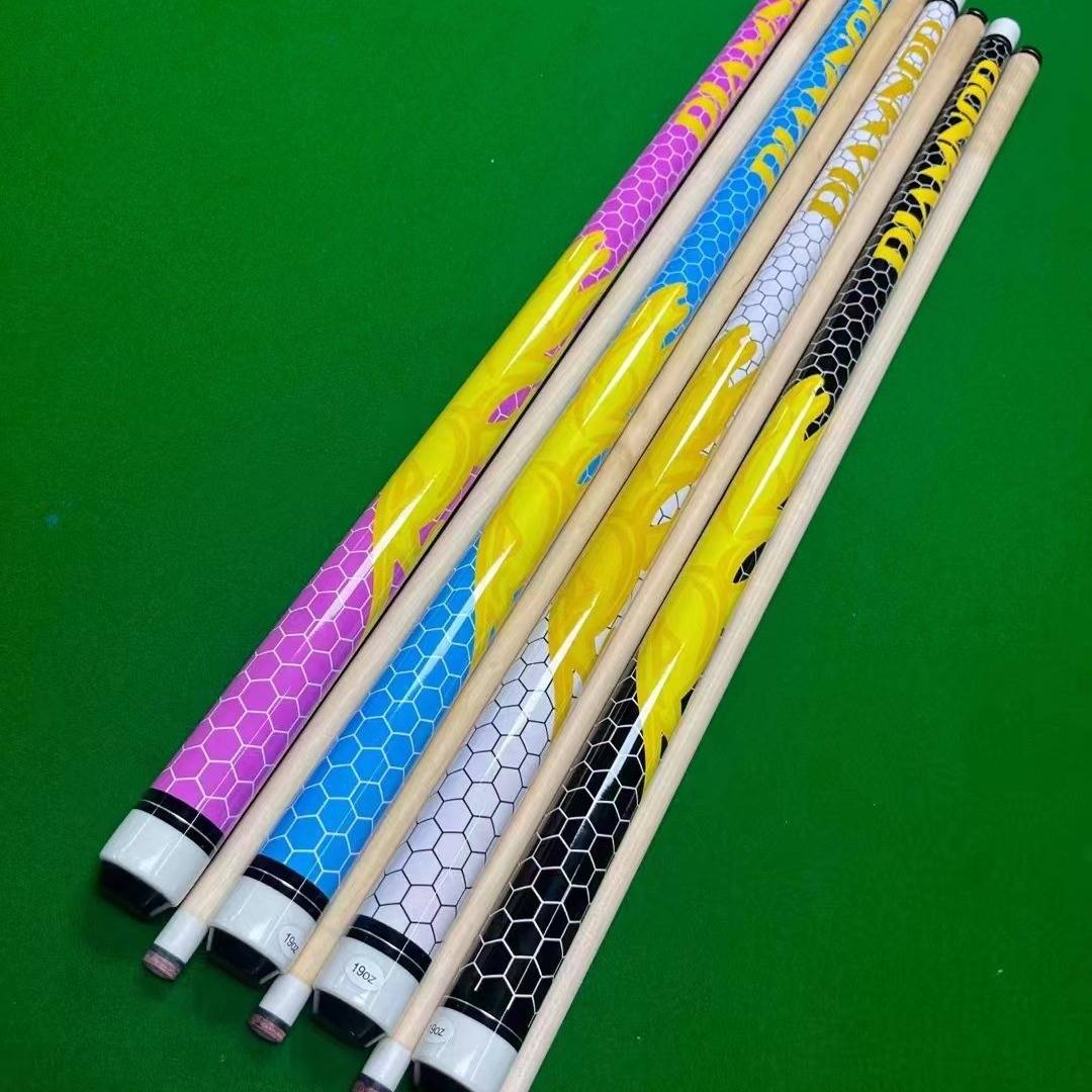 The tabletop Chinese black eight -table club American -style nine -club big header kick -off ball jumping pole 13mm girl member pole