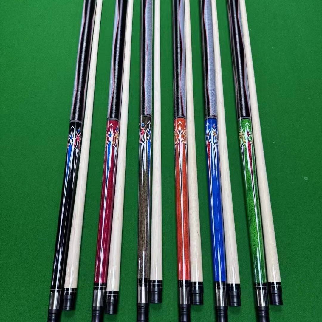 The tabletop Chinese black eight -table club American -style nine -club big header kick -off ball jumping pole 13mm girl member pole