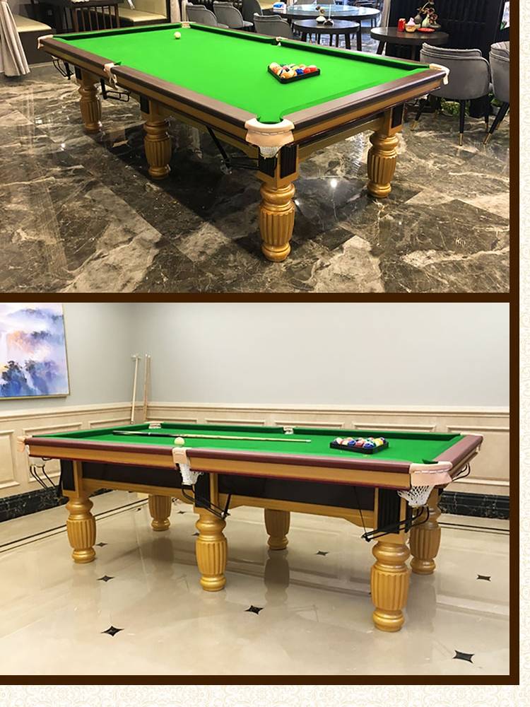 Standardized commercial billiard table Chinese black eight table balls, the steel warehouse of the steel storage adult, training ping -pong two -in -one