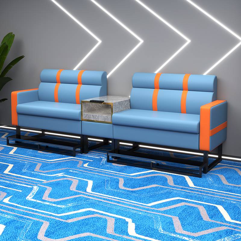 Blue+Orange high -end vertical line version four people