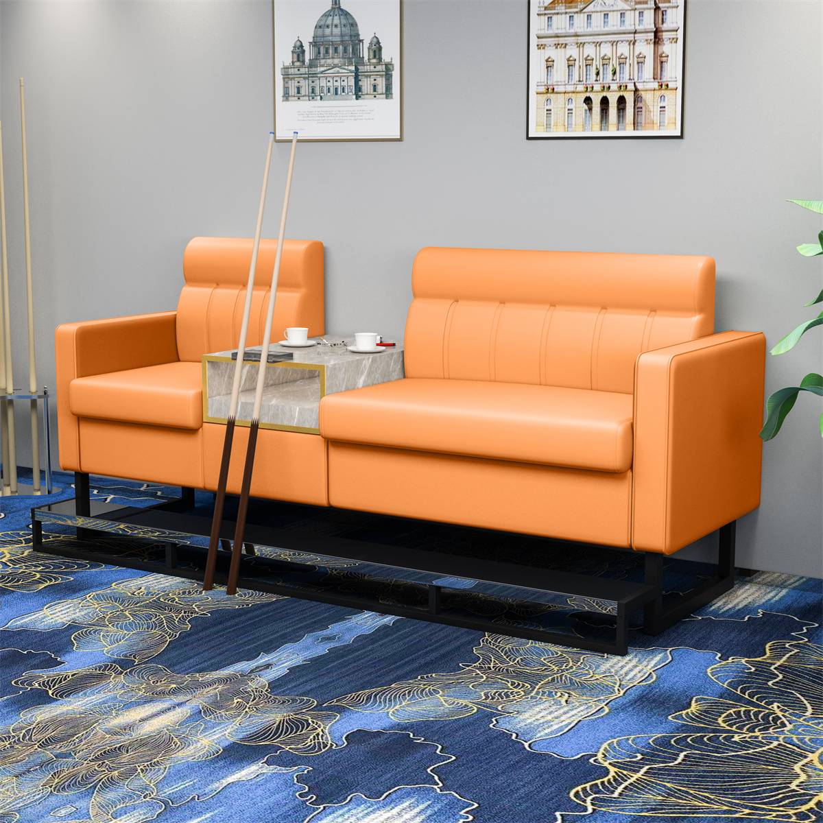 Flagship-three-person-orange color