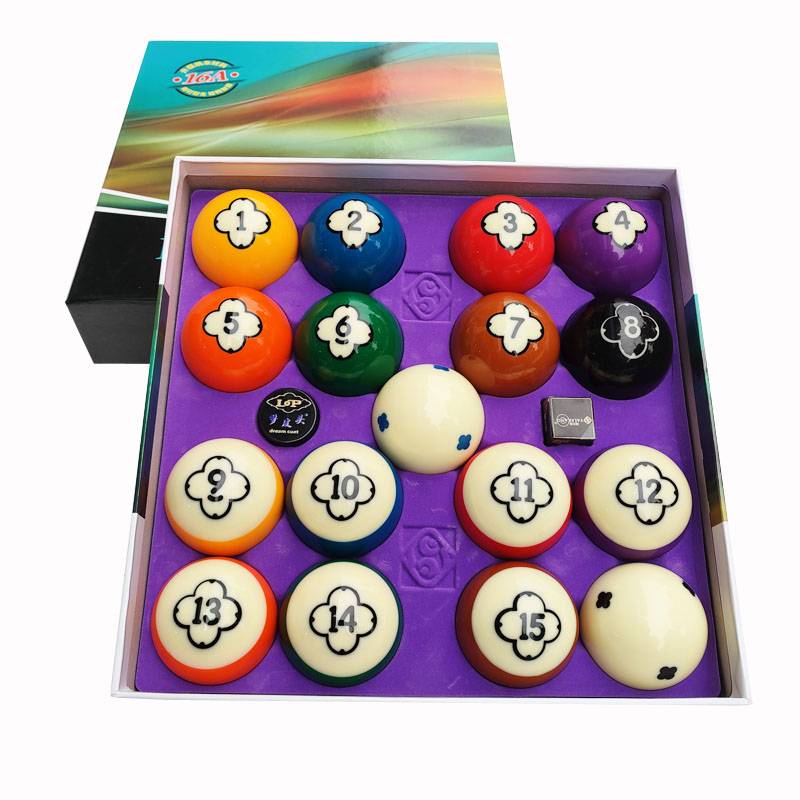 Domestic Agile Kang Four -Leaf Grass Large Midbar Bridge Resin Crystal Ball Black Eight Standard Large Ball 5.72