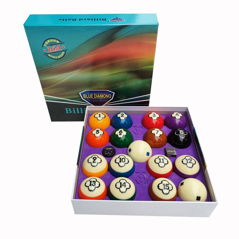 Domestic Agile Kang Four -Leaf Grass Large Midbar Bridge Resin Crystal Ball Black Eight Standard Large Ball 5.72