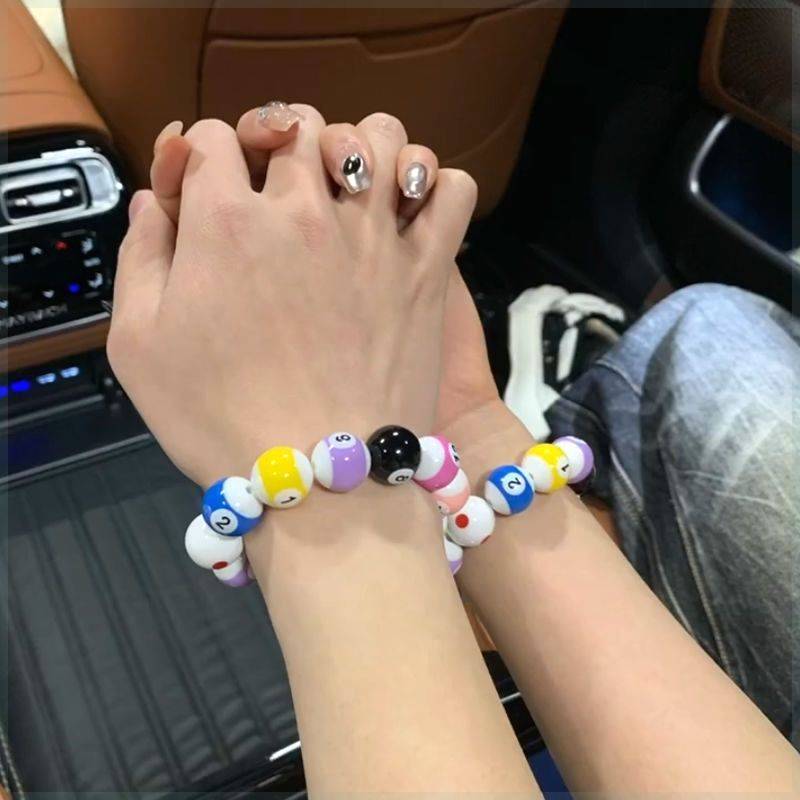 DIY Eight Billiards Nine Ball Handbal Bracelet Yayli Board Board Male and Women Couple Students Fashion Gifts
