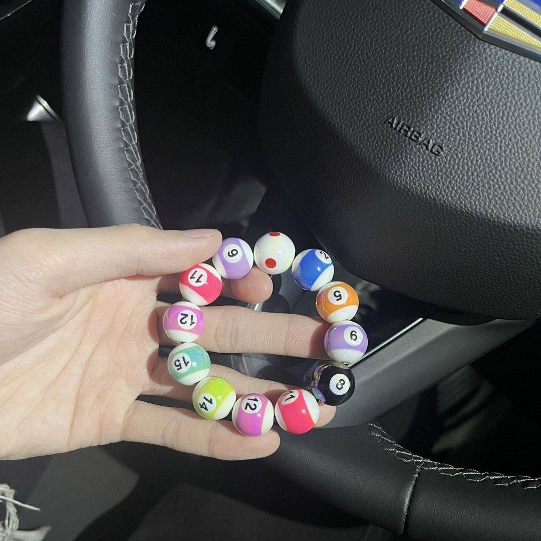 DIY Eight Billiards Nine Ball Handbal Bracelet Yayli Board Board Male and Women Couple Students Fashion Gifts
