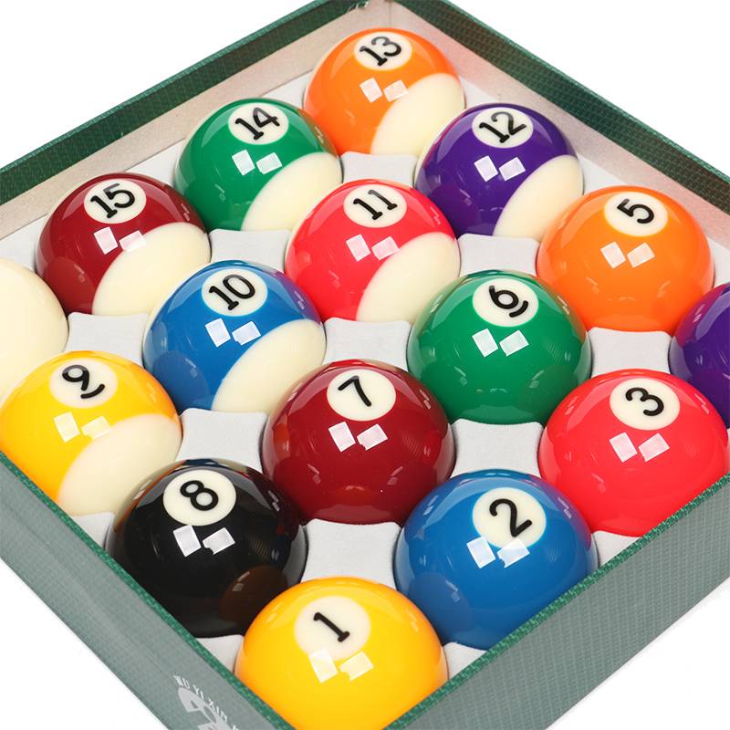 Green Box Black Eight Bar Mathematical Ball Pill Standard A set of crystal billiards Nine ball big American billiards and accessories accessories