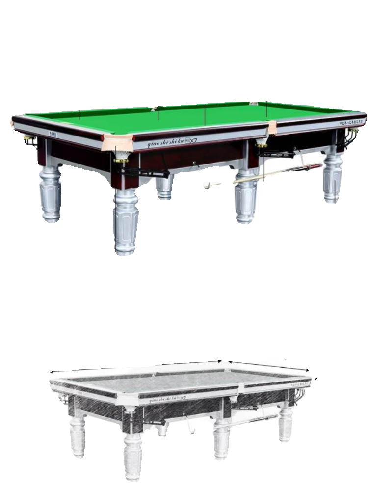 Qiao's Terrace Table Same Chinese Black Eight Master Tournament designated Q7 Silver Leg Globe Hall Home. Full set of configuration