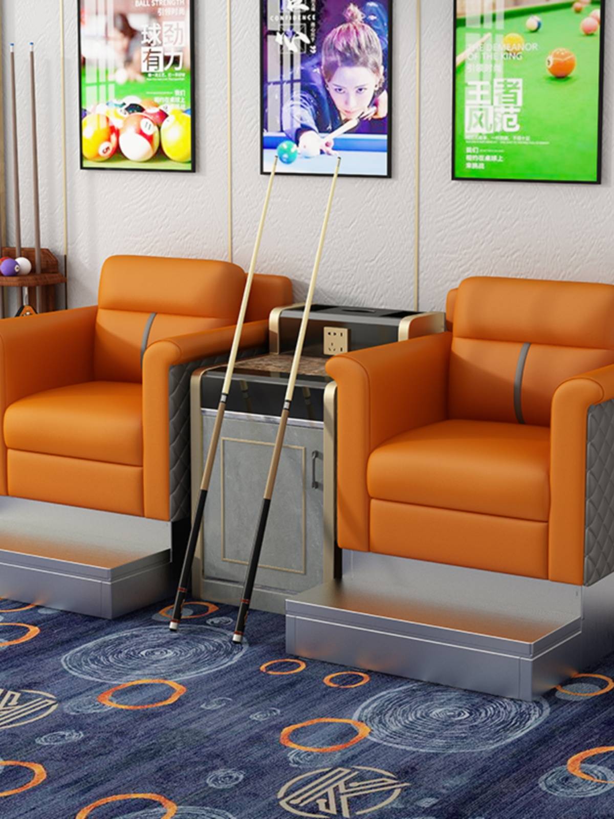 Billiards Hall Billiards Sofa Observation Polo Chair Special Sofa Hall Sofa Billiards Ball Room Victims Emperor
