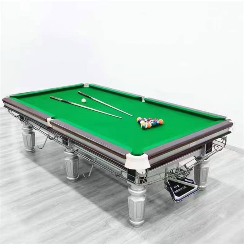 Standard Snooker Commercial Chinese Black Eight Steel Library Blue Stone Sideline Table