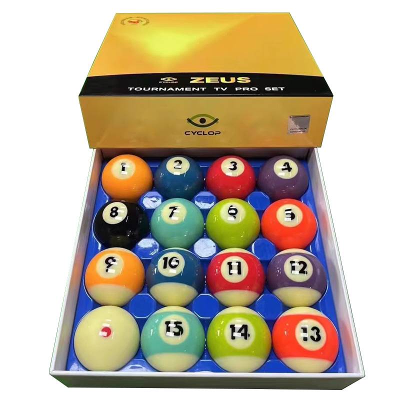 Yalemei billiards standard large Chinese black eight crystal balls 16 color American Danasfo balls