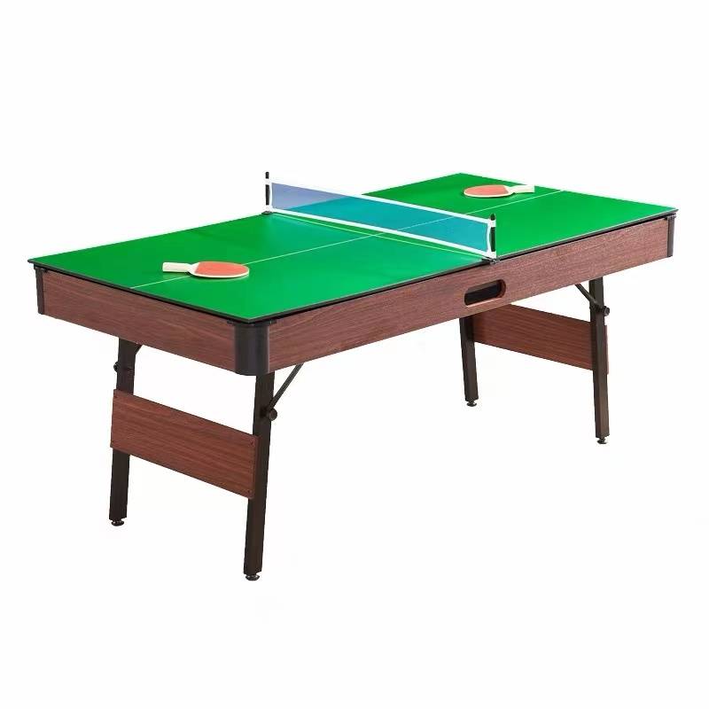 Children's table ball table can fold the home multi -function multi -function three -in -one indoor ping -pong conference table automatically returned to the ball Black Badai