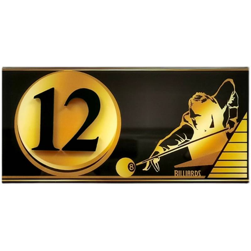 Billiards table number plate prompt, the ball lamp accessories, the billiards of the bill, the liberal lobe hall room light card decoration supplies
