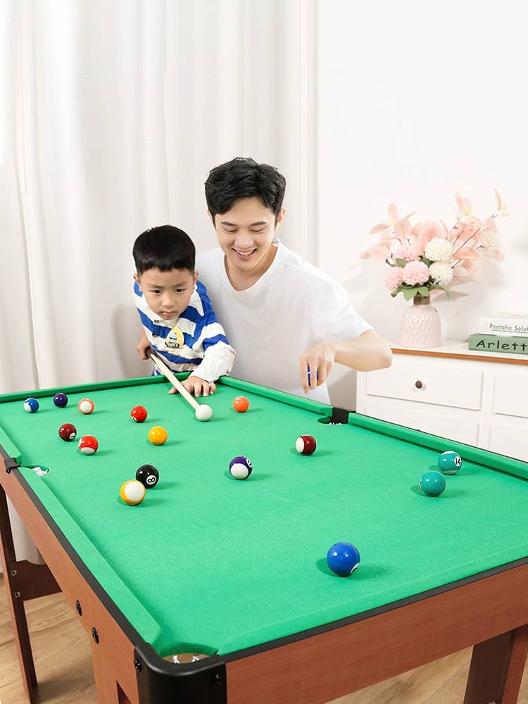 Super large table ball table Children's standard household indoor small -scale foldable desktop billiard set Liuyi toys