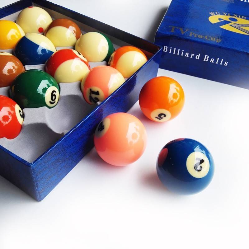 Xinkang 8A Crystal TV Battle Blockbat Tibetan 16 Colorful Black 8 Belief Sub -Ball Standard Large Billiards