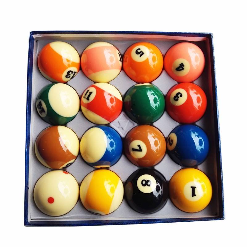Xinkang 8A Crystal TV Battle Blockbat Tibetan 16 Colorful Black 8 Belief Sub -Ball Standard Large Billiards