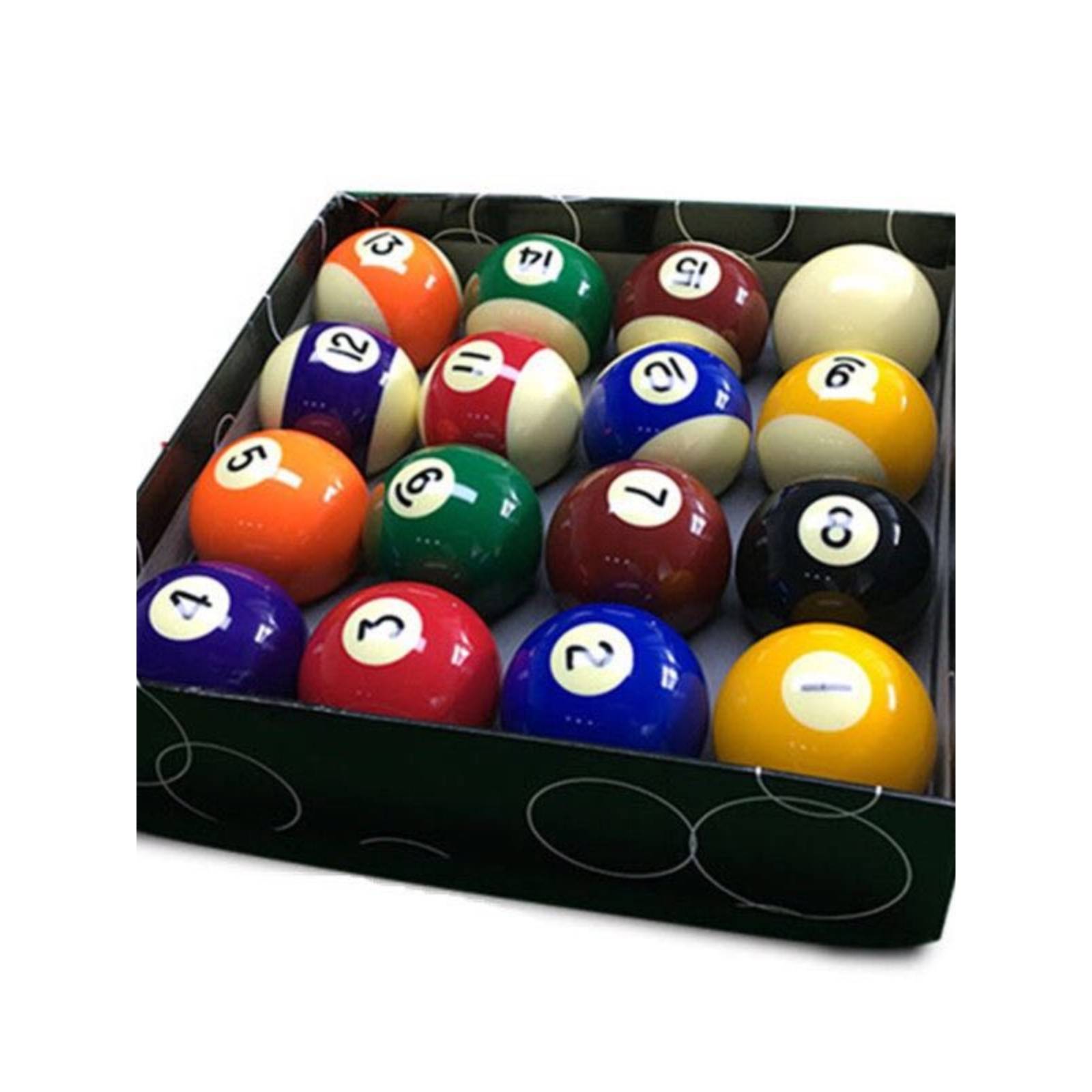 Children's table ball mini small ball household American table tennis small crystal ball 16 color table ball black 8 accessories
