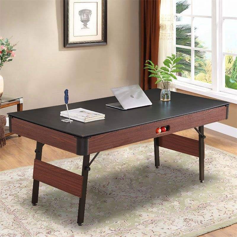 Q! Small standard American black eight adult platform folding home billiards