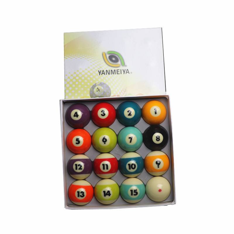 Xinkang Black Eight Ball Ball Crystal Aesthetic Sixteen Colorful Desktop Snooker Standard Large Billiards Products