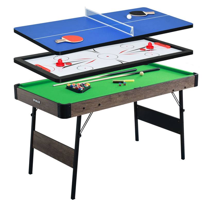 Home Entertainment Folding table ball table free installation children's model 3 -in -1 room multi -functional ball table tennis table
