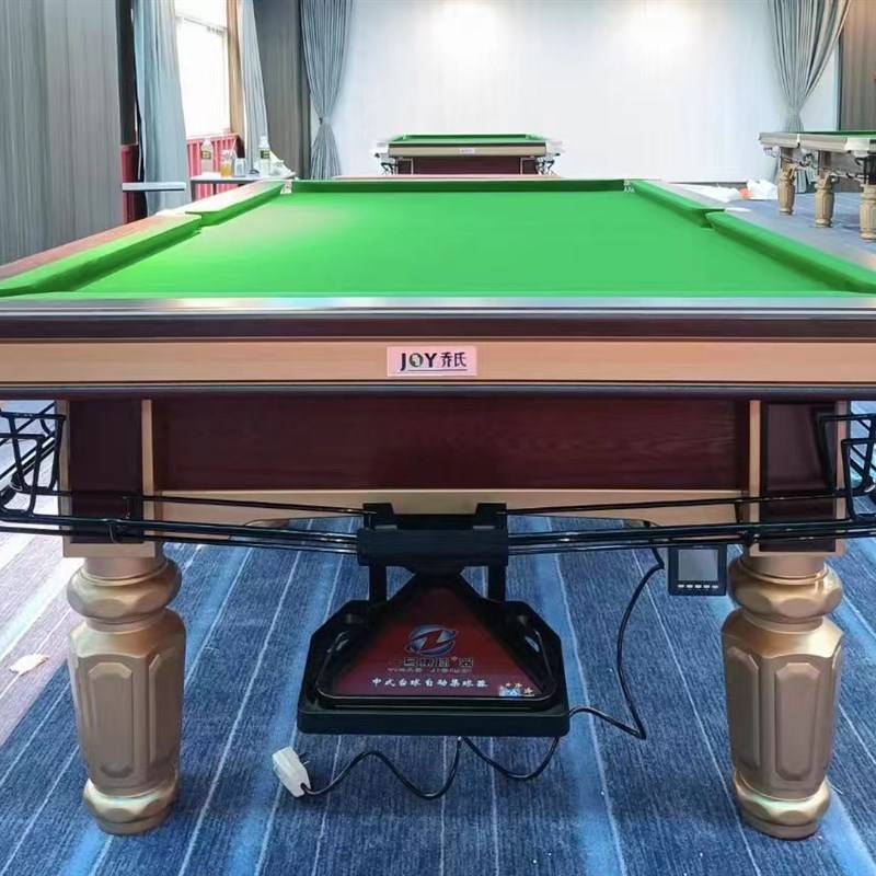 China Eight -style Billiards Table Special Ball Recerite U Automatically Gas Gas Power Billiards Hall Standard Back Return Orbit