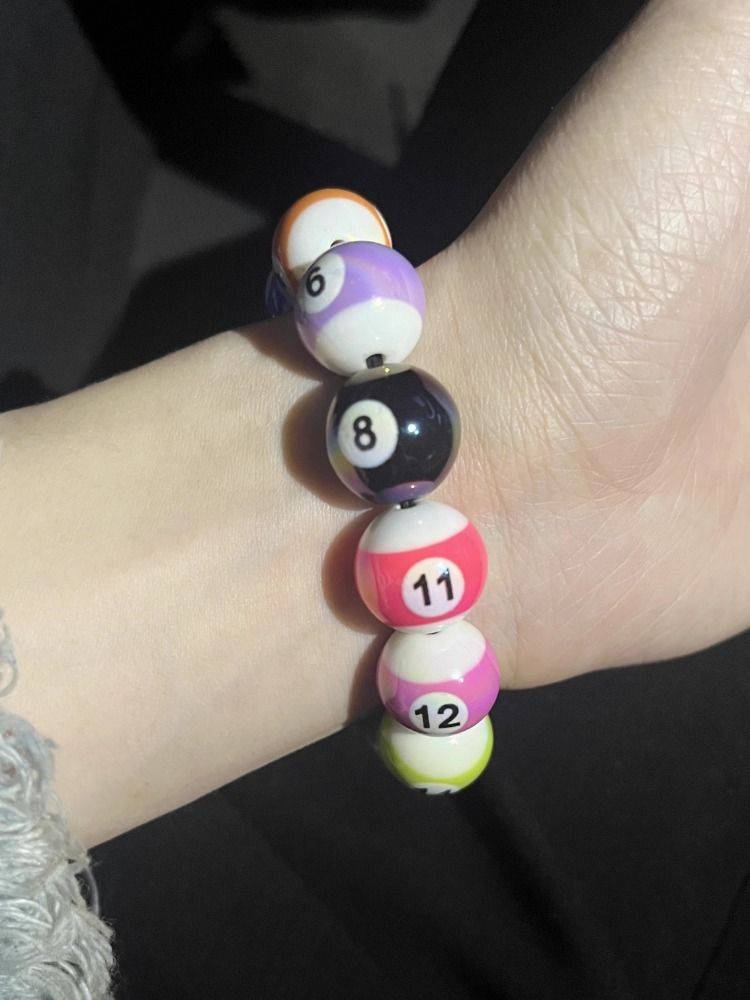 Basilica bracelets in the eight tables of table ball bracelets handmade DIY pearl pearl students men and women couple jewelry birthday gifts