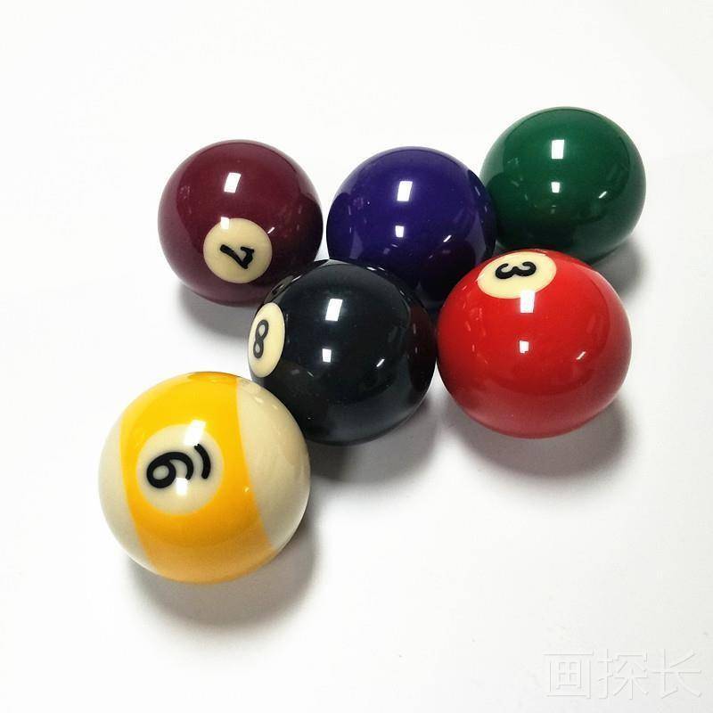 Standard large billiard black eight scattered ball scattered ball matching sixteen color matching table balls single table ball white ball mother ball head