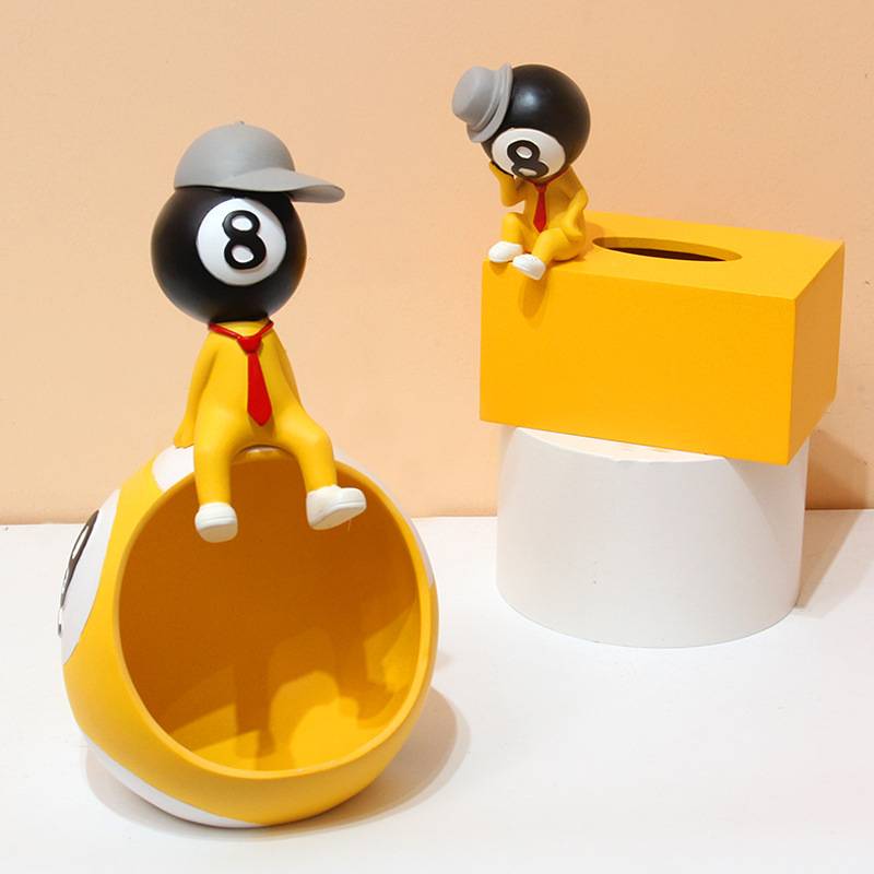 Billiards table doll decorative table tennis club Black Eighth Commercial Billiard Hall Large Swing Living Room opening gift