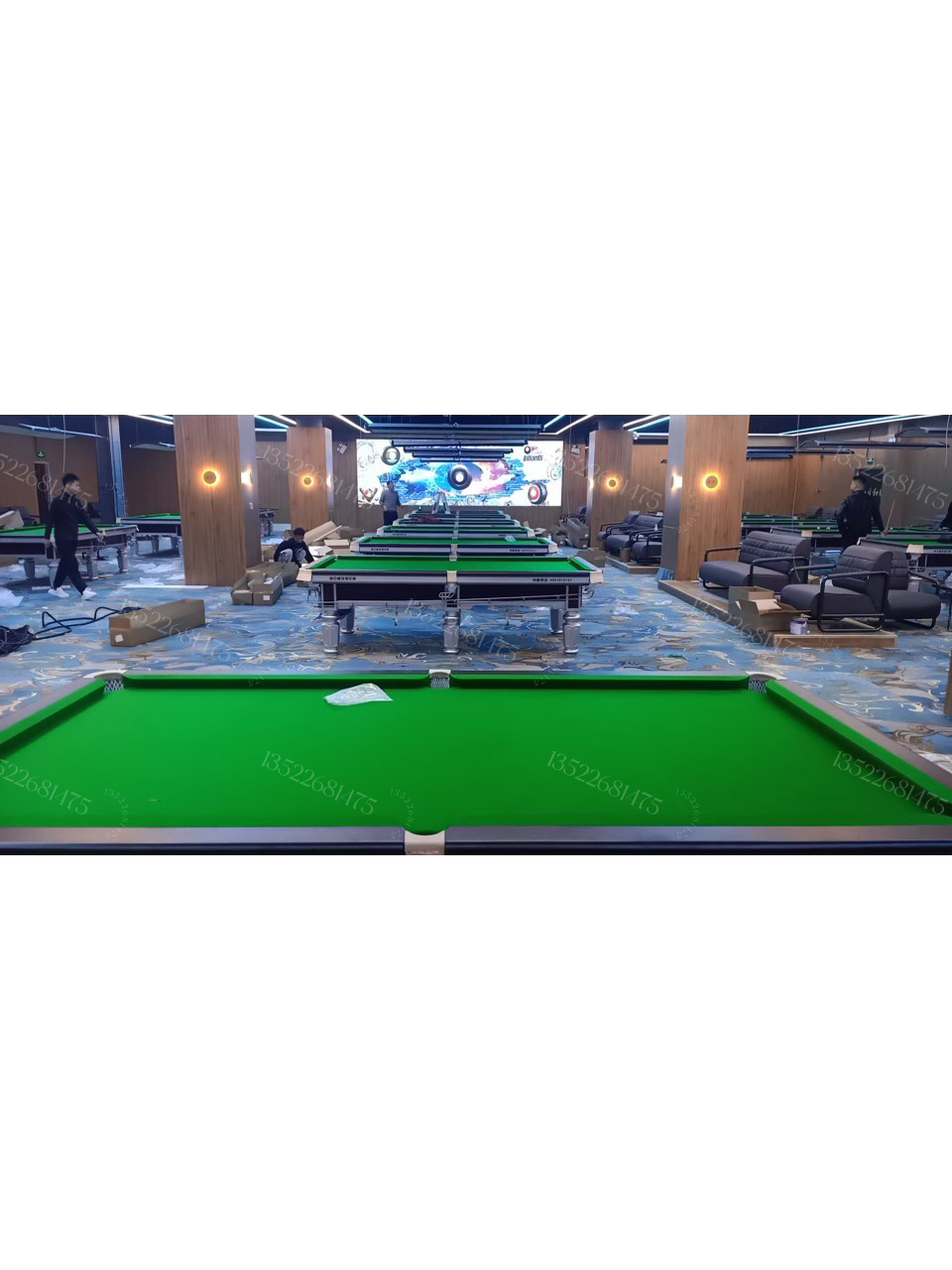 Qiao's Table Standard Adult Golden Legs and Silver Legs Chinese Black Black Davids Competition Ball Hall Commercial Boarding Table