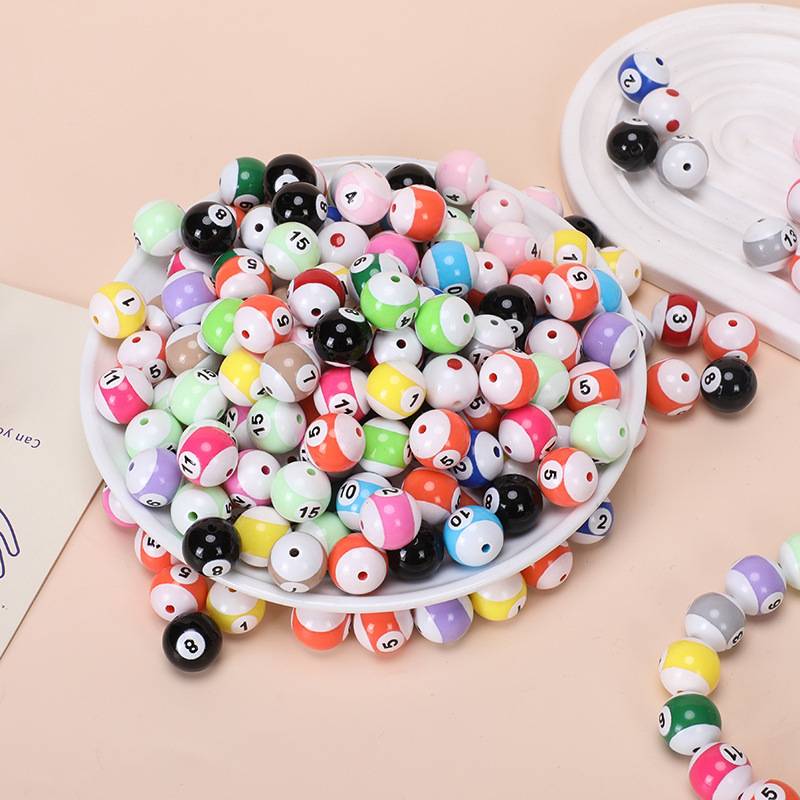 Mini Black Eight Ball Bracelet DIY Handmade Rope Corporation Ackli Color Color Channel Men's Women Couple Gifts