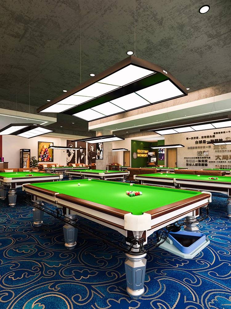 Commercial billiard table Chinese billiards, steel storage golden legs, silver legs, and family club competition standard
