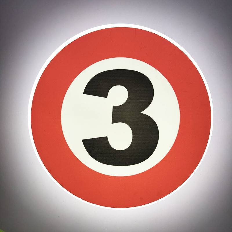 Number Light (No. 3) 210mm