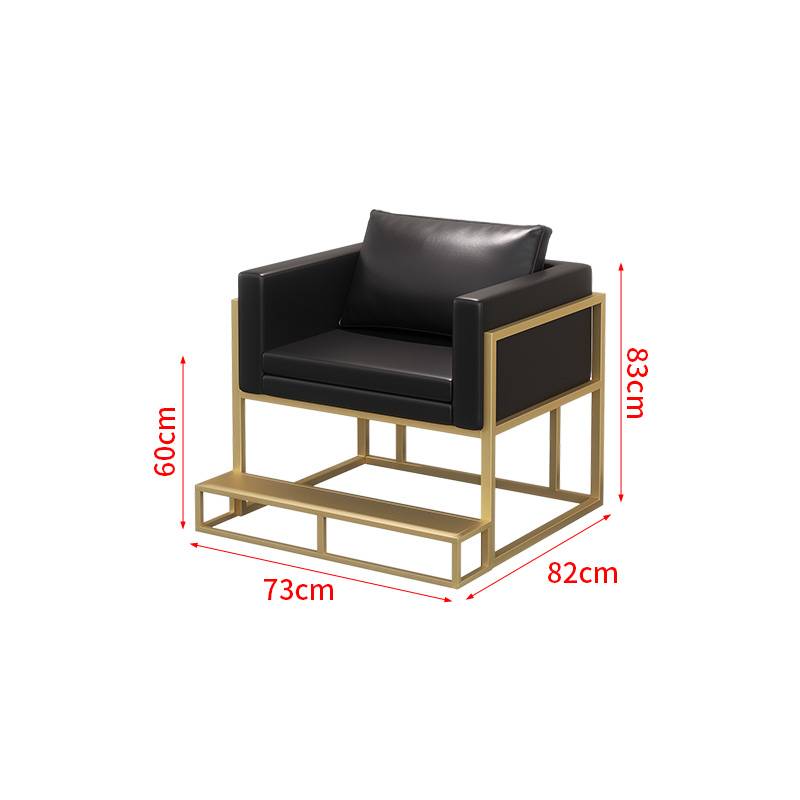 Single sofa (with a ramping pedal) black
