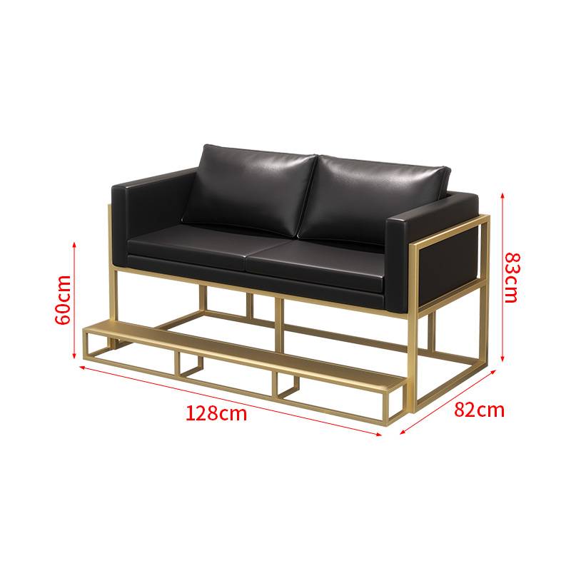 Double sofa (plus the pedal) black